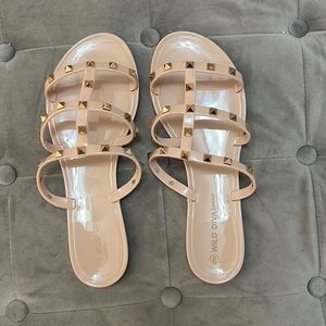 Wild Diva Studded Sandals